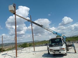 Аренда автовышки в Симферополе - фото на объекте, в работе