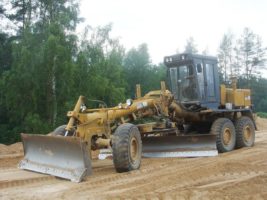 Грейдер в работе, Симферополь