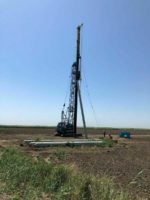 Сваебойная установка в работе, Симферополь, Крым